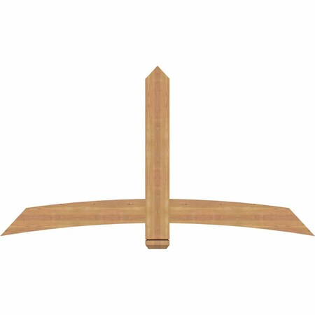 Ekena Millwork Bellingham Timber Gable Bracket, Western Red Cedar, 72"W x 39"H x 1 1/2"D x 5 1/2"F, 13/12 Pitch GBW072X39X0206BEL00SWR